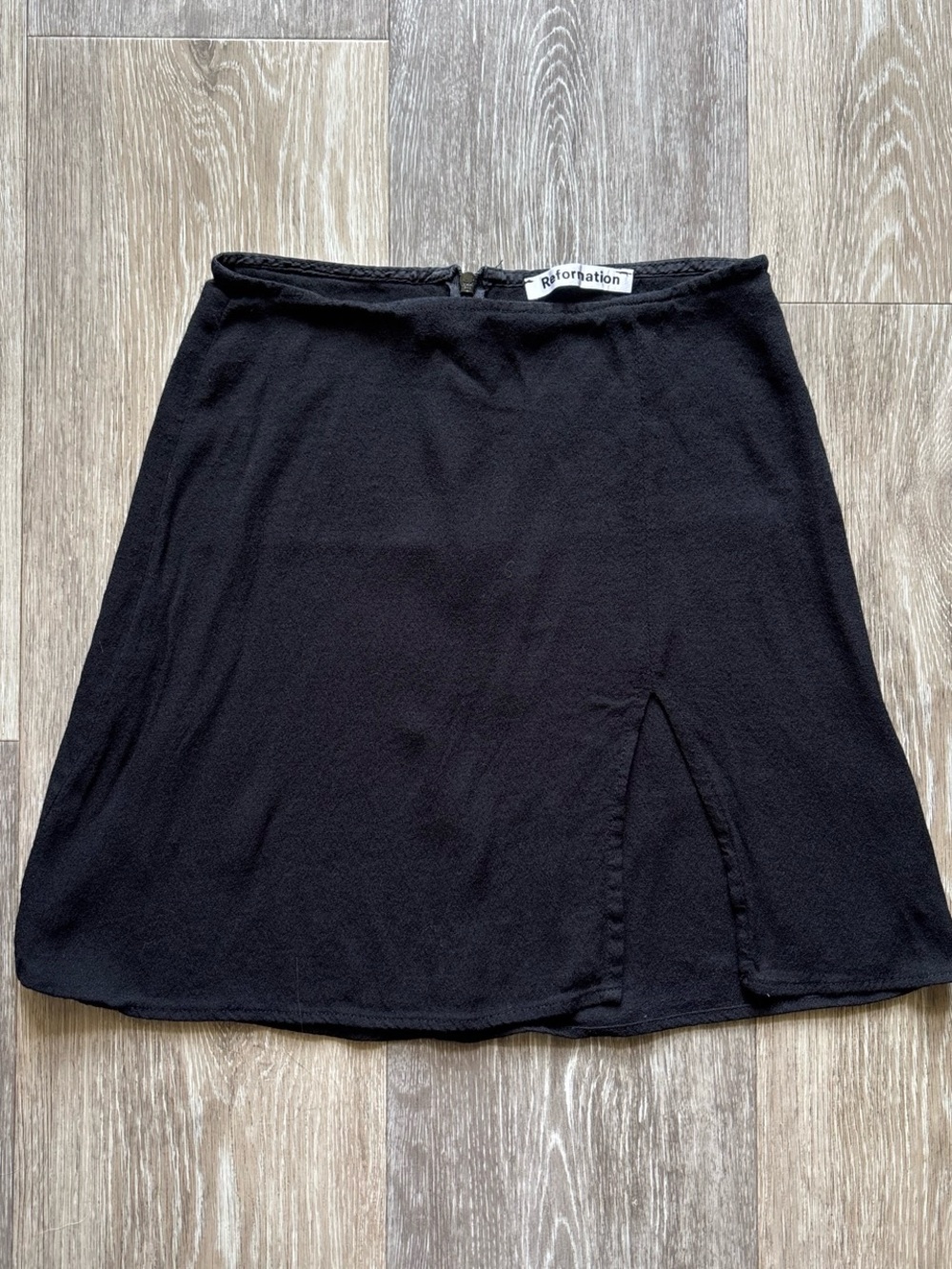 Reformation Black Margot A Line Mini Skirt Size 0
